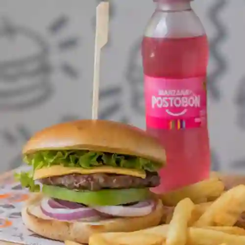 2 Burger Artesanal + Bebida 250 ml Cero