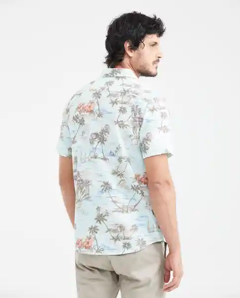 Camiseta Palm Trees Azul Ilusión Claro T. M Chevignon