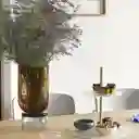 Hubsch Florero Stand Ambar Grande