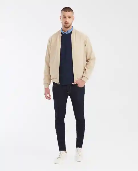 Chaqueta Basic Bomber Beige Arcilla Medio Talla L Chevignon