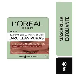 Loreal Paris Mascarilla Exfoliante Arcillas Puras