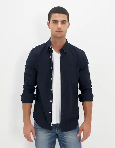 Camisa Hombre Azul Talla X-LARGE 400382019926 American Eagle