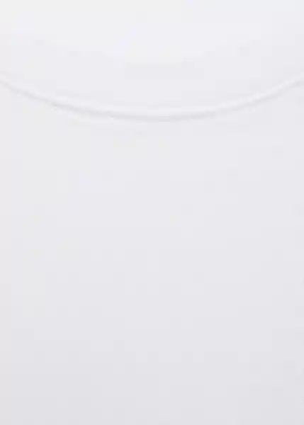Camiseta Rita Blanco Talla L Mujer Mango