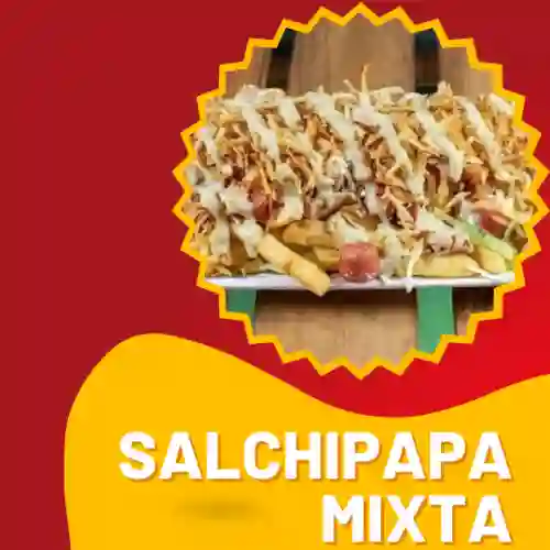 Salchipapa Mixta