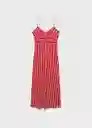 Vestido Pom Rojo Talla M Mujer Mango