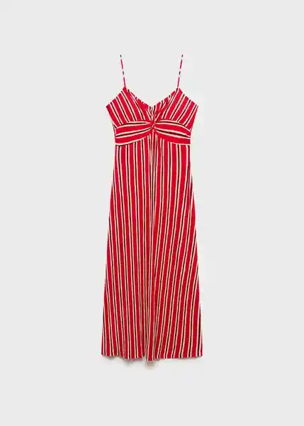 Vestido Pom Rojo Talla M Mujer Mango
