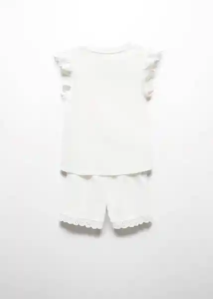 Set Pijama Petunia Offwhite Talla 10 Niñas Mango