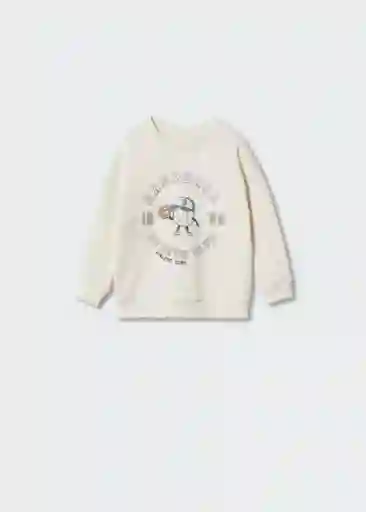 Sudadera State Offwhite Talla 70 Niños Mango