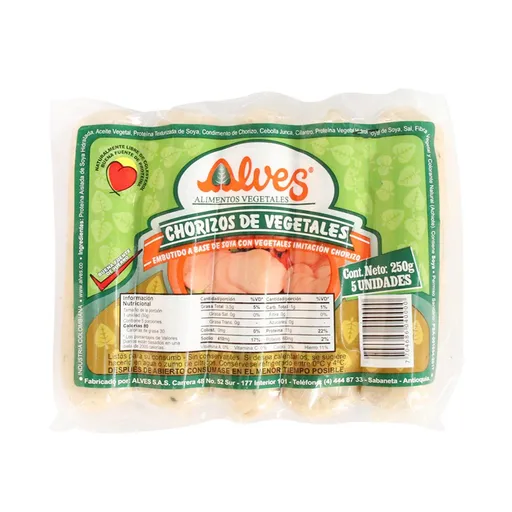 Alves Chorizos de Vegetales