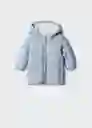 Abrigo Anorak Julong5 Celeste Talla 72 Niña Mango