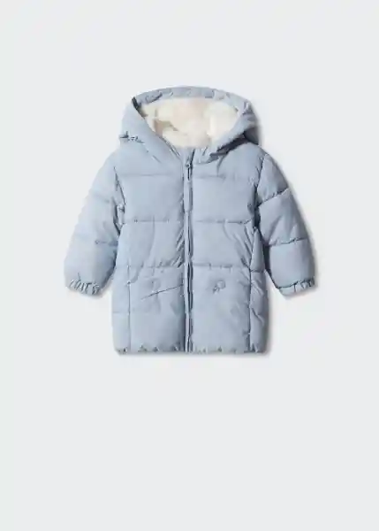 Abrigo Anorak Julong5 Celeste Talla 72 Niña Mango