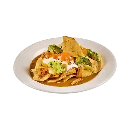 Chilaquiles con Huevos Fritos