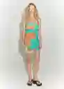 Vestido Siren Verde Talla XS Mujer Mango