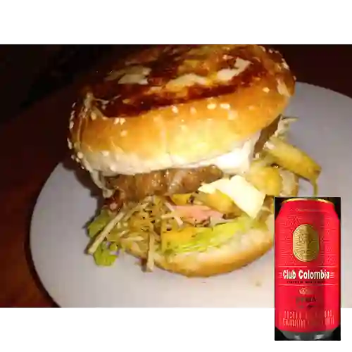 Combo Hamburguesa Especial + Club Colombia Roja 355 ml