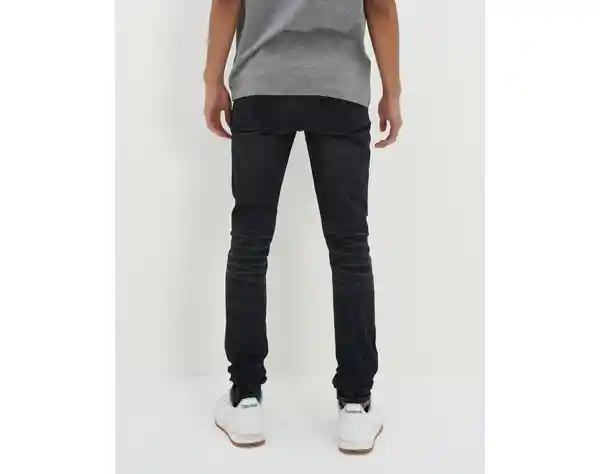 Jean Super Skinny Hombre Negro Talla 34 x 32 American Eagle