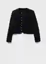 Chaqueta Grace Negro Talla L Mujer Mango