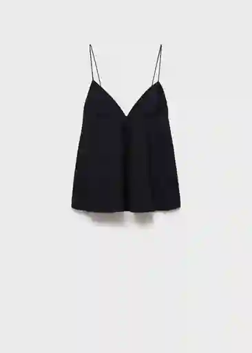 Top Zlata Negro Talla S Mujer Mango
