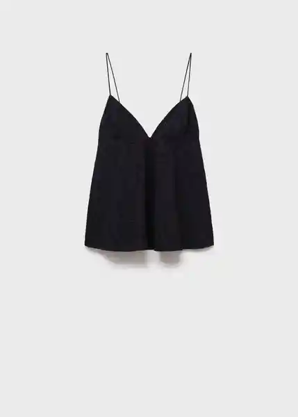 Top Zlata Negro Talla S Mujer Mango