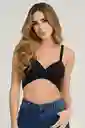 Crop Top Academy Color Negro Talla S Ragged