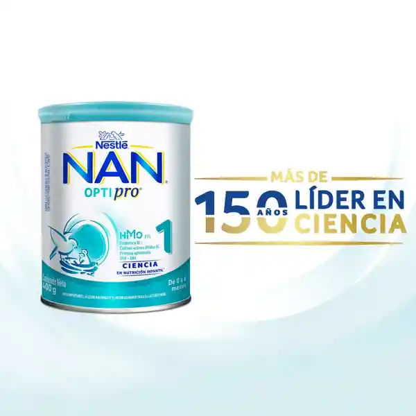 Fórmula infantil en polvo NAN OPTIPRO 1 x 400g