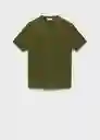 Camiseta Tricot Andrew Verde Talla S Hombre Mango