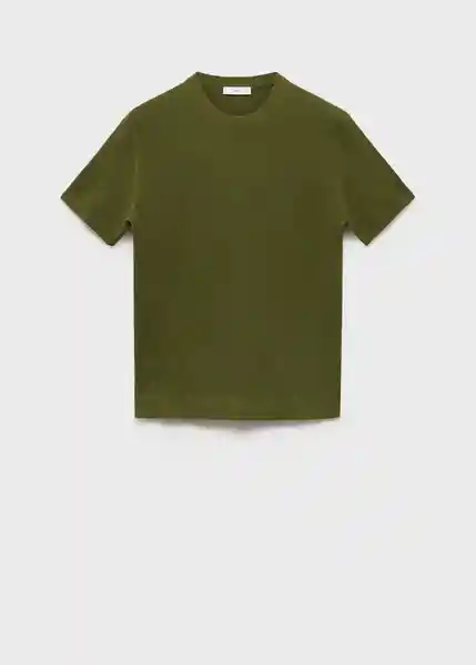 Camiseta Tricot Andrew Verde Talla S Hombre Mango