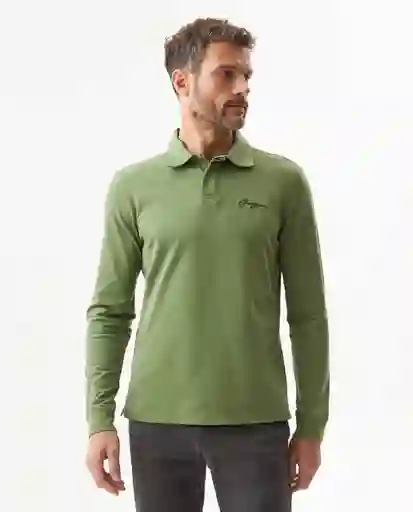 Camiseta Long Sleeve Polo Verde Loden Oscuro T L Chevignon