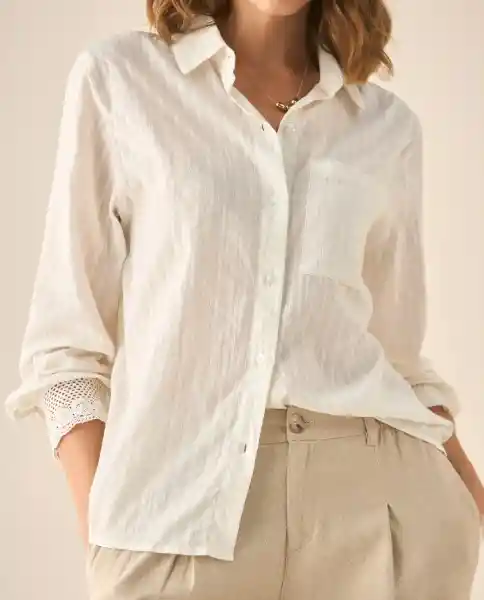 Camisa Blanco 0 Claro Talla XXL 613G024 Esprit