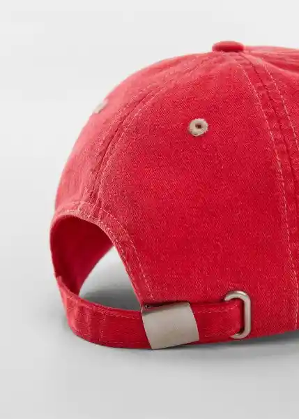 Gorra Quote Rojo Talla 99 Mujer Mango