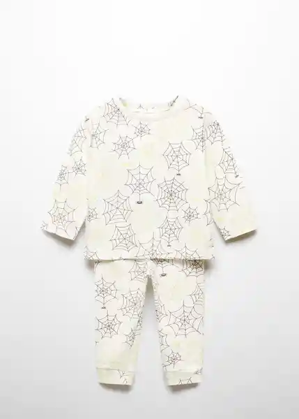 Pijama Webb Off White Talla 66 Niños Mango