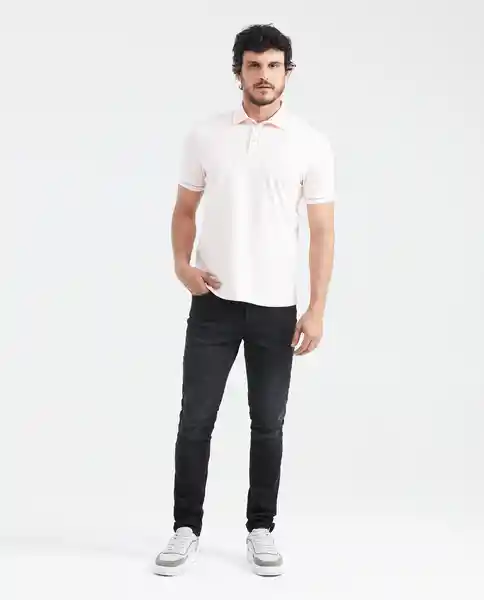 Camiseta Polo Contrast Details Rosa Cósmico Claro XS Chevignon