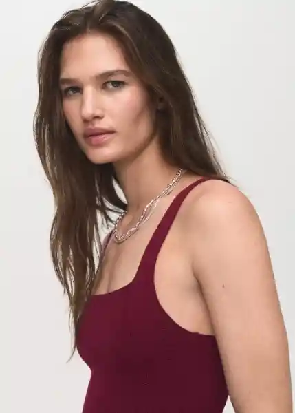 Top Pepito Vino Talla M Mujer Mango