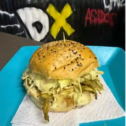 Hamburguesa carne y pollo