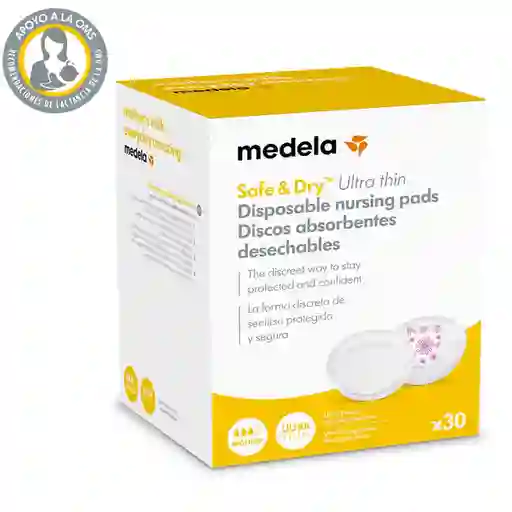 Medela Discos Safe Dry Absorbente Desechable