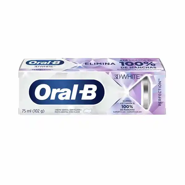 Crema Dental con Flúor Oral-B 3D White Perfection 75ml