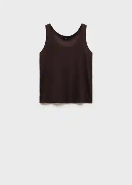 Top Lini Marrón Talla S Mujer Mango