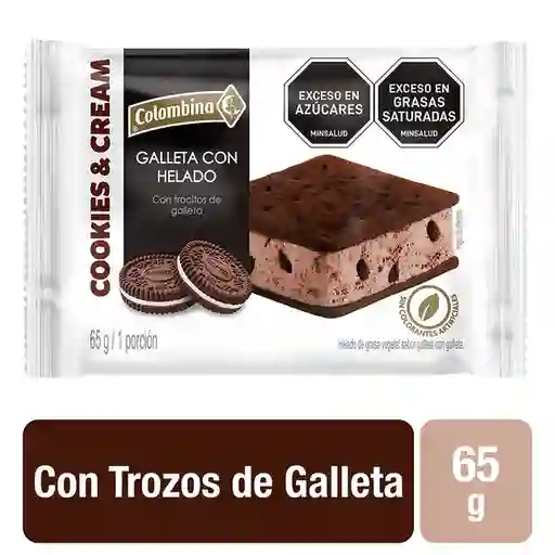 Colombina Galleta con Helado Sabor a Cookies & Cream