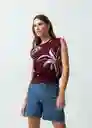 Camisa Tejido Mujer Rojo Syrah Ultra Oscuro Talla M 582G051 Naf Naf