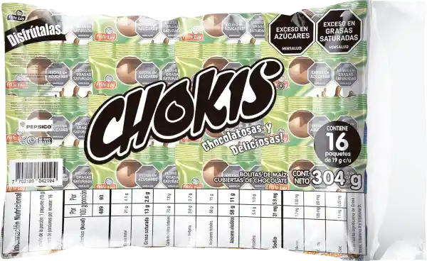 Chokis Snack Bolita Chocolate