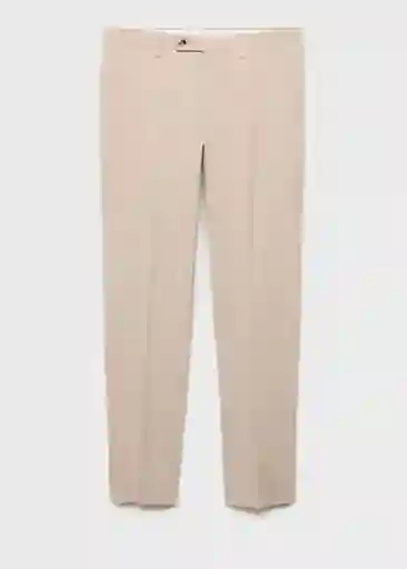 Pantalón Milan Beige Talla 40 Hombre Mango