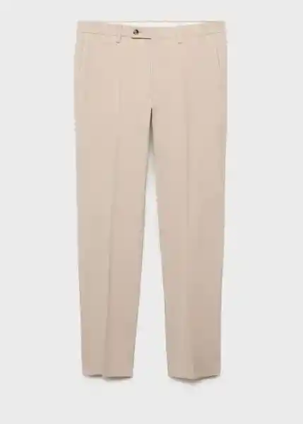 Pantalón Milan Beige Talla 40 Hombre Mango