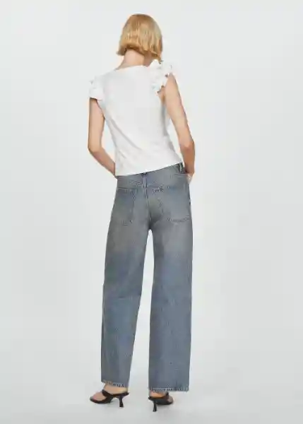 Camiseta Duna Blanco Talla S Mujer Mango
