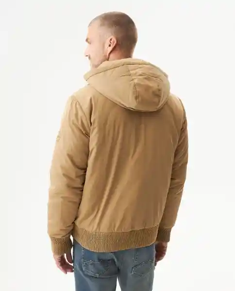 Chaqueta Aviadora Masculino Caqui Fango Medio Talla L Chevignon