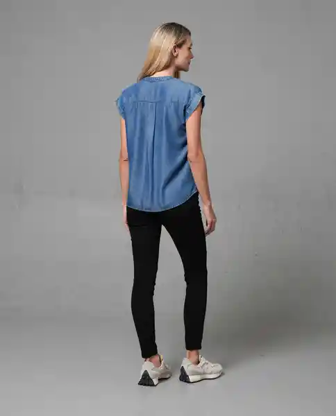 Camisa Mujer Azul L 210 G100_AZU183928 Rifle