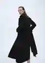 Abrigo Malecon Negro Talla S Mujer Mango