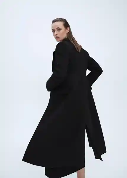 Abrigo Malecon Negro Talla S Mujer Mango