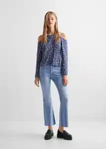 Jean Flare Cut Tejano Medio Talla 18 Teen Niñas Mango