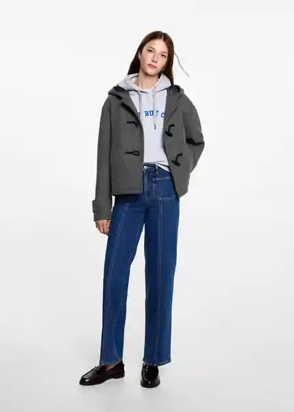 Abrigo Alamar Gris Talla 18 Teen Niñas Mango