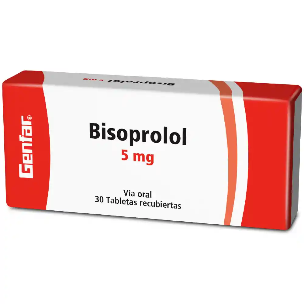 Bisoprolol 5 Mg 30 Tabletas Gf M 17484