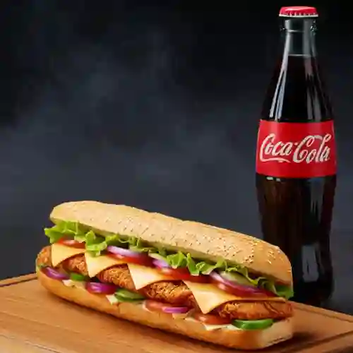 Combo Pollo Apanado 21 Cm +Cocacola Orig 400ml